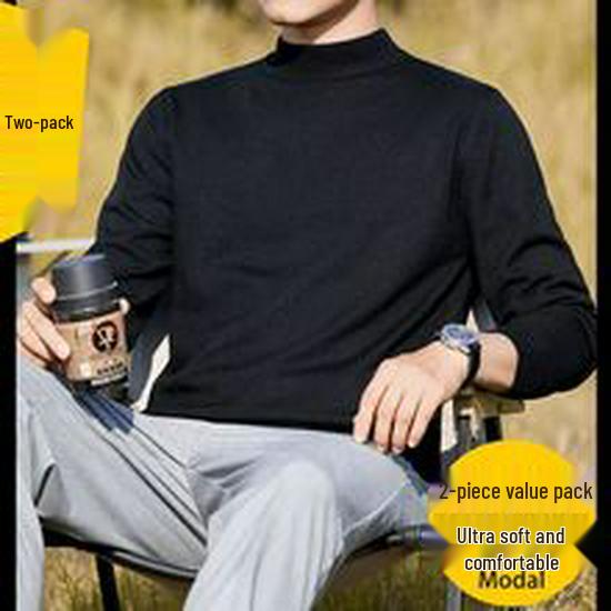 Herren Rollkragenpullover aus Wolle: Übergröße, Lockerer Schnitt, Einfarbig - Perfekt für Herbst/Winter Freizeitkleidung