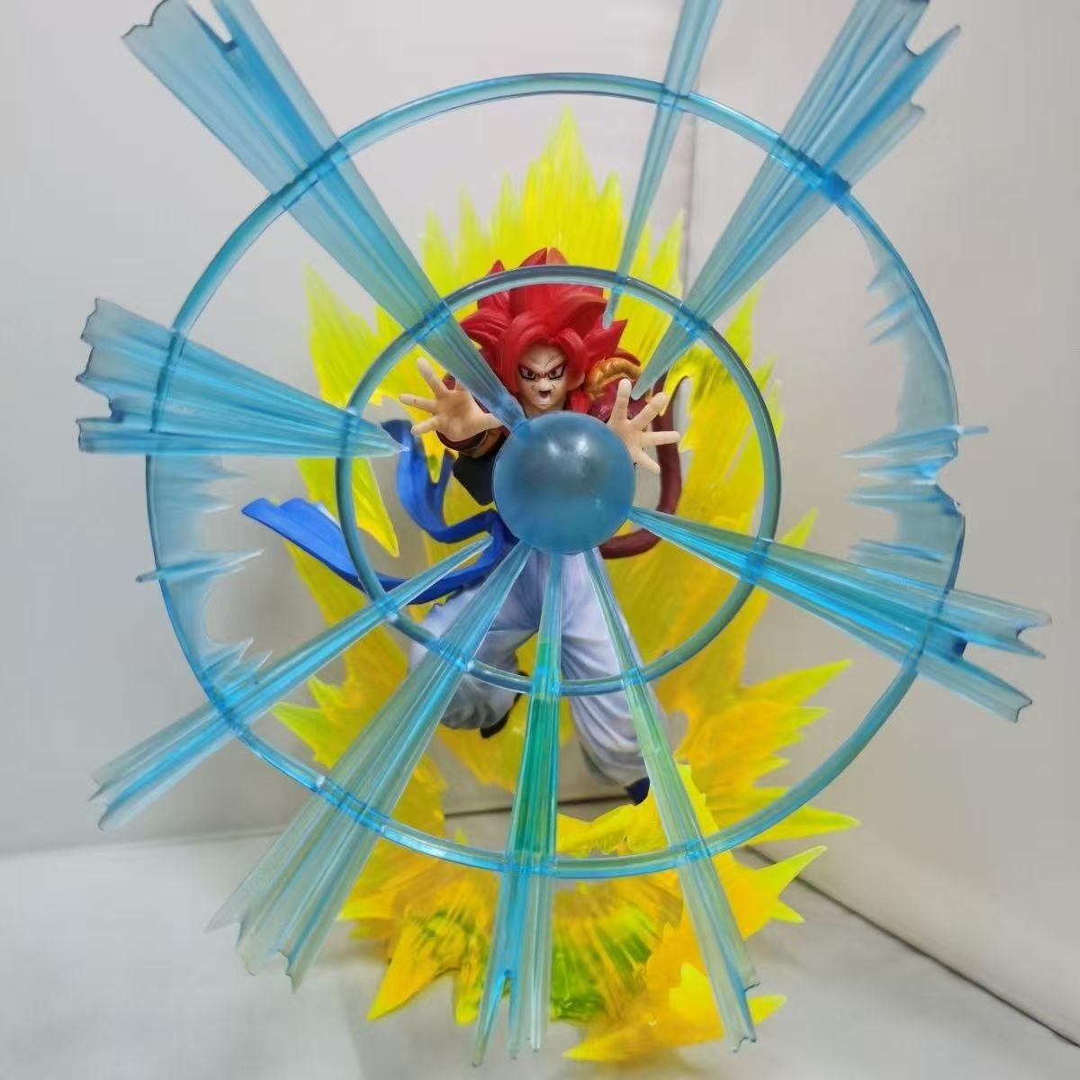 

Anime Dragon Ball Saiyan Qigong Wave Battle Gogeta Figure Scene PVC Collection Statue Model Doll Toys Gifts