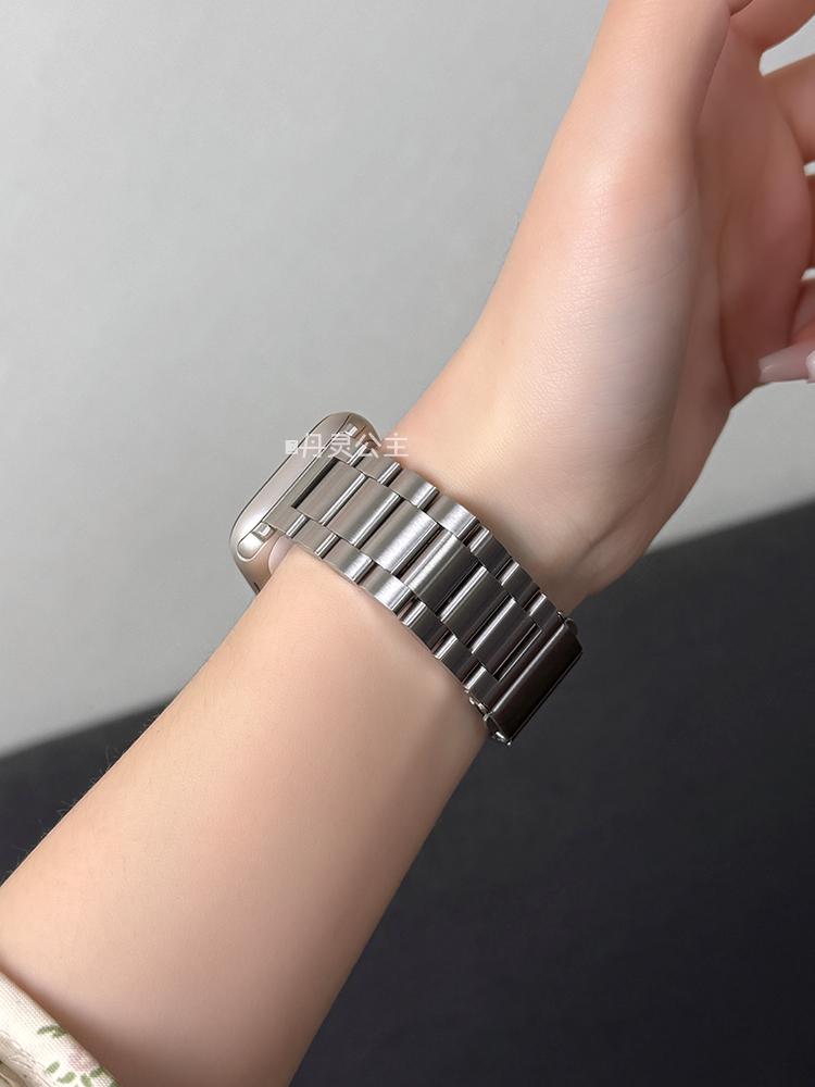 Stainless Steel Strap For Apple Watch Ultra 2 49 45 41 40 46 38 42 44mm Metal Band Bracelet For iWatch Series 10 9 8 7 6 5 4