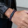 Noter Street Fashion Men Bracelet Ethnic Cord Chain Charm Braslet Steel Wire Bangle Hiphop Rock Sports Sweat Absorbent Brazalete