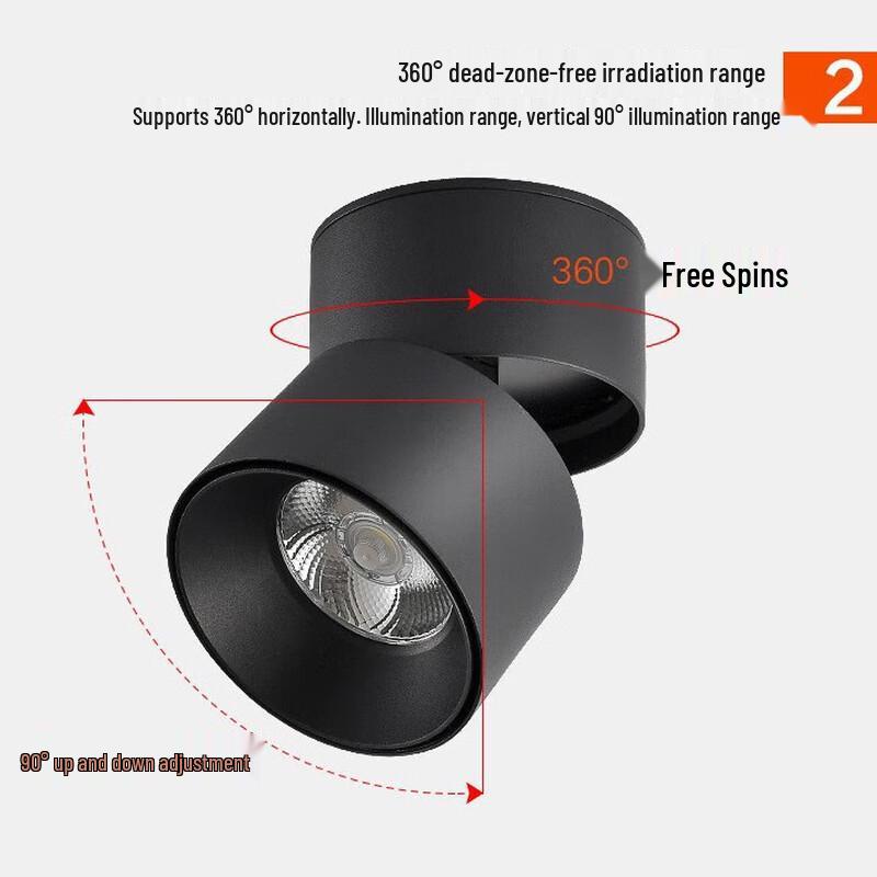 Nufeng 30W Folding LED Spotlight, Black