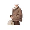 adidas Women's Short Stand-Collar Down Jacket Dark Brown JG5945