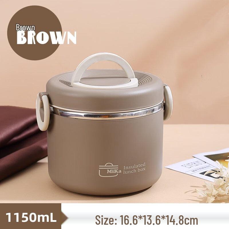 ZISIZ Portable Double-Layer Insulated Lunch Box