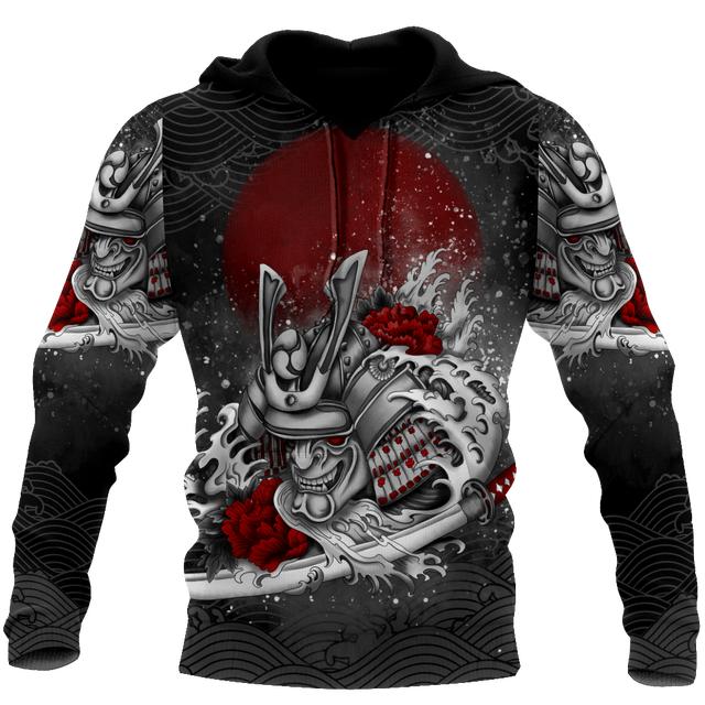 Японская татуировка самурая с 3D принтом — фото 18