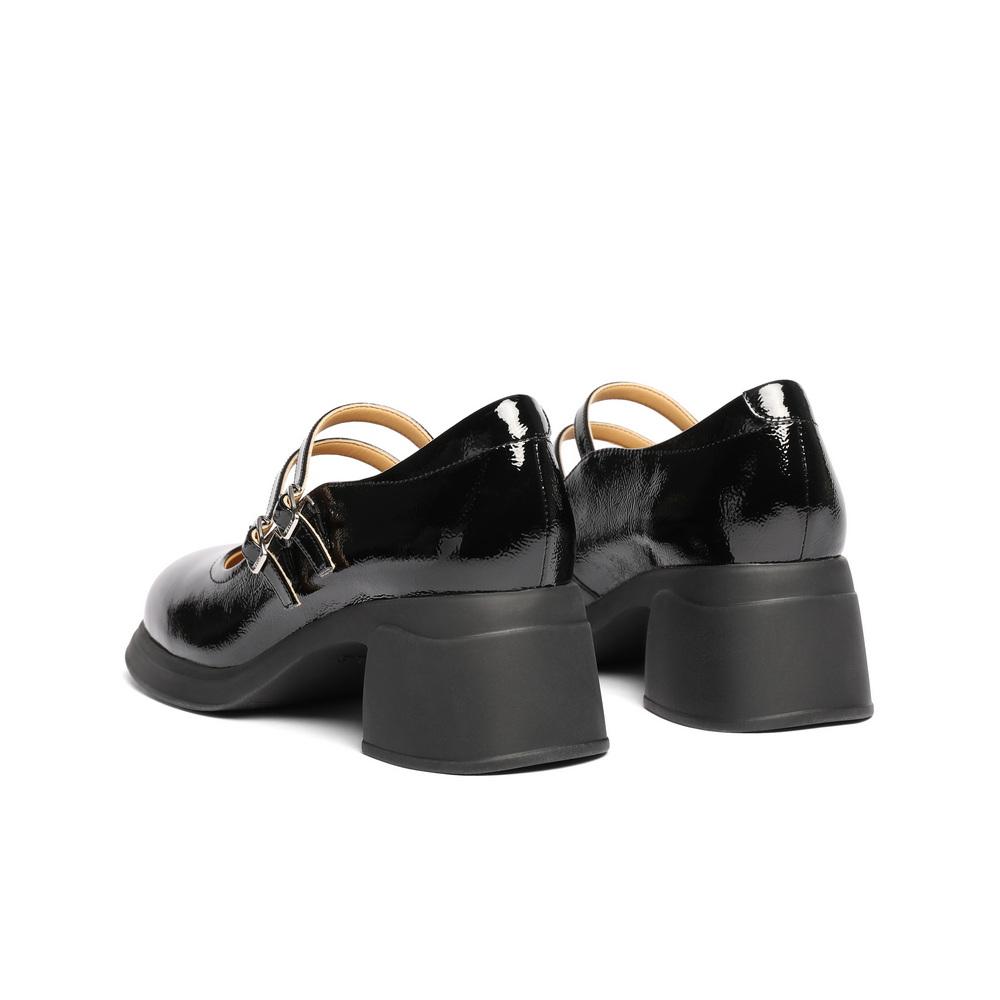 Belle Retro Double Striped Mary Jane Shoes for Women