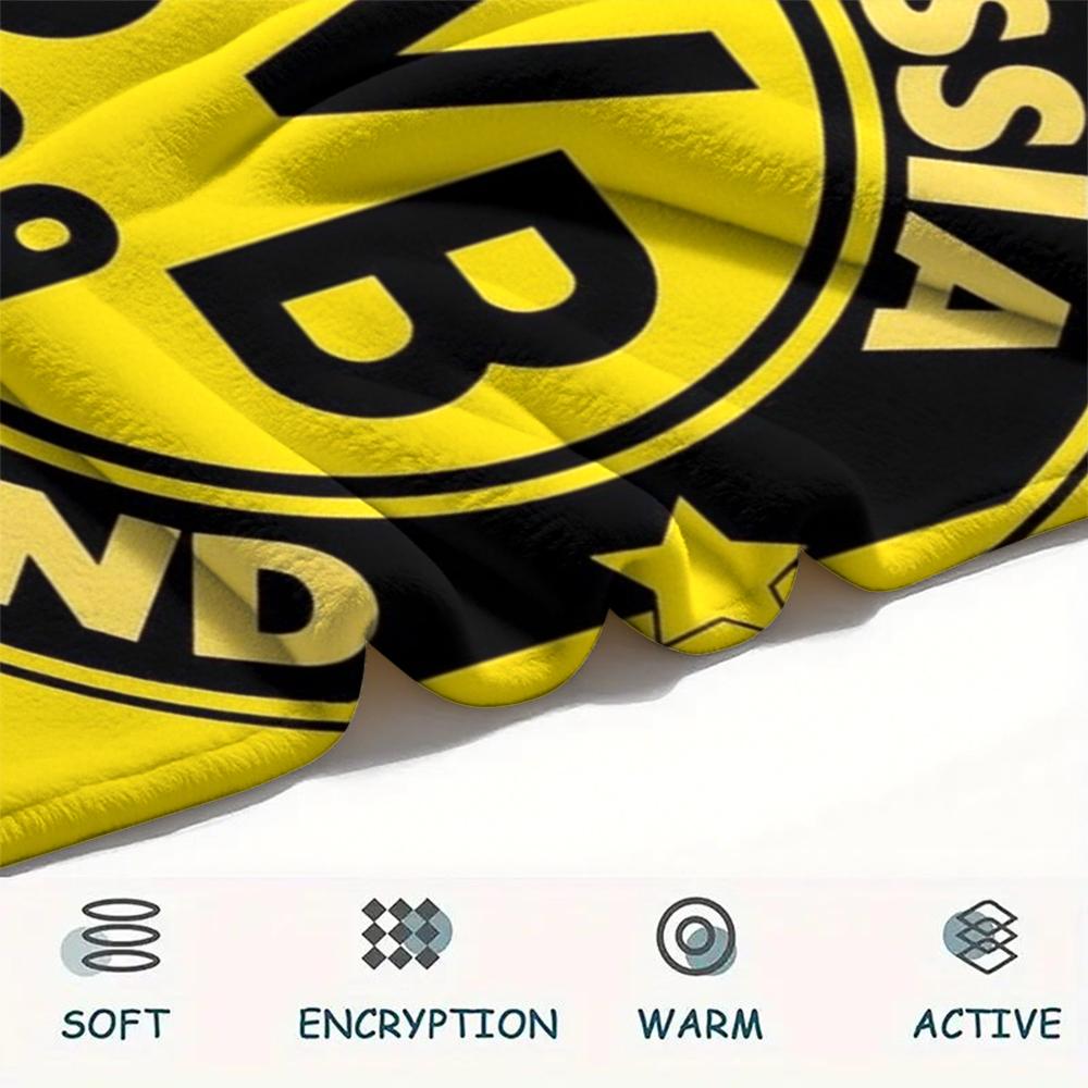 1pz Coperta in Flanella con Nome Personalizzato e Motivo di Dortmund Adatta a Tutte le Stagioni per Arredamento Casa Calore e Comfort Regali Regalo Festivo_lx