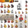 Premium Plastic Building Blocks Toy X0164 Ancient Roman Spartan Crusader Figures Set X643-650