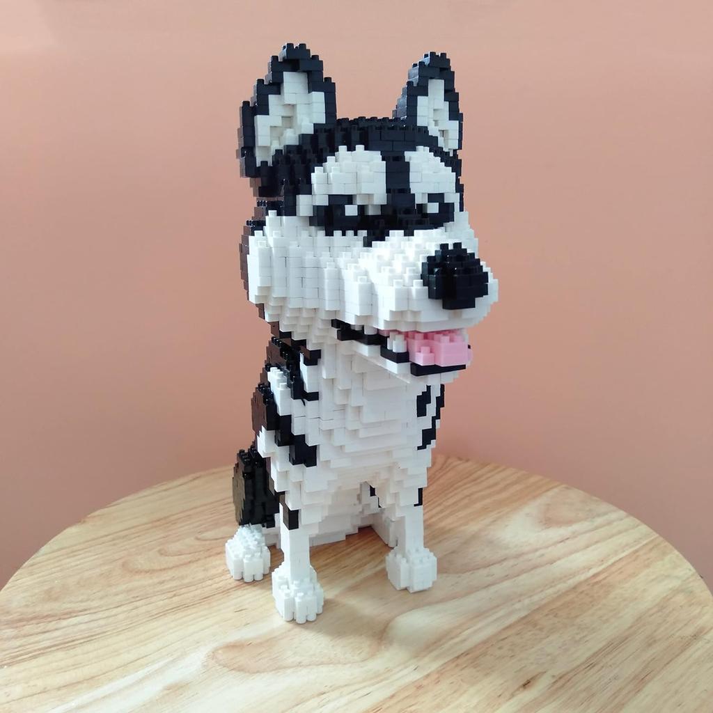 Sibirischer Husky Haustierhund Mikro-Baustein-Set