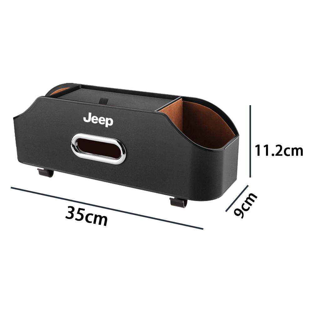 PU LeatherCar Seat Back Storage Box Tissue Box Water Cup Mobile Phone Holder For Jeep Renegade Patriot Wrangler Cherokee Compass AKN1
