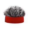 Fashion Wig Hat Funny Short Hair Caps For Women Men Novelty Street Hip Hop Beanie Hat Spiked Fake Hair Funny Retro Caps