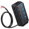 Extractme 12V Zekeringkast Universeel LED Indicator 20A Auto Motorfiets Batterij Bescherming Verdeeldoos Hittebestendig Zekeringhouder
