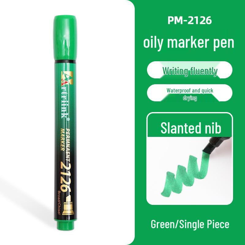 Shield Industrial Oil-Based Waterproof Marker Pen - Quick-Drying, Fade-Resistant, Non-Erasable, Round Tip.