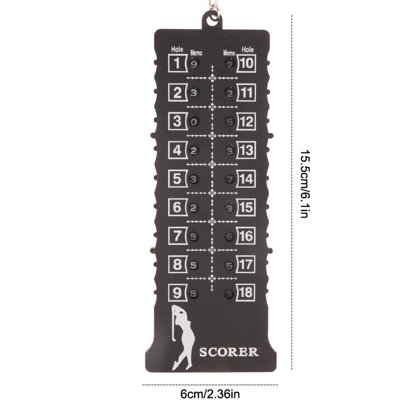 18 Hole Golf Stroke Putt Score Counter Golf Score Indicator With Keychain Golf Training Practice Competition Accessories