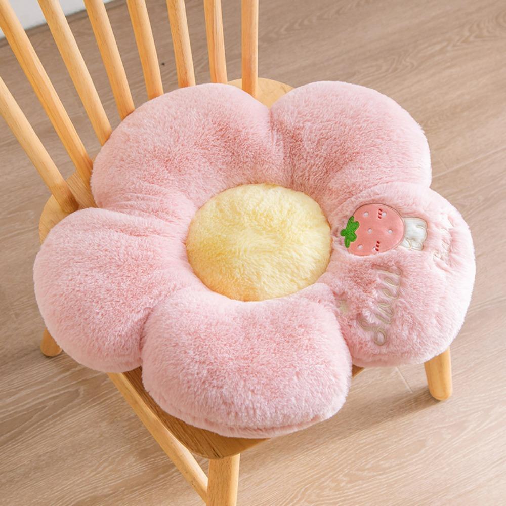 Adorable Flower Seat Cushion Soft Large Size Tatami Mat Washable Embroidery Sofa Pillow Car Cushion Living Room Decor