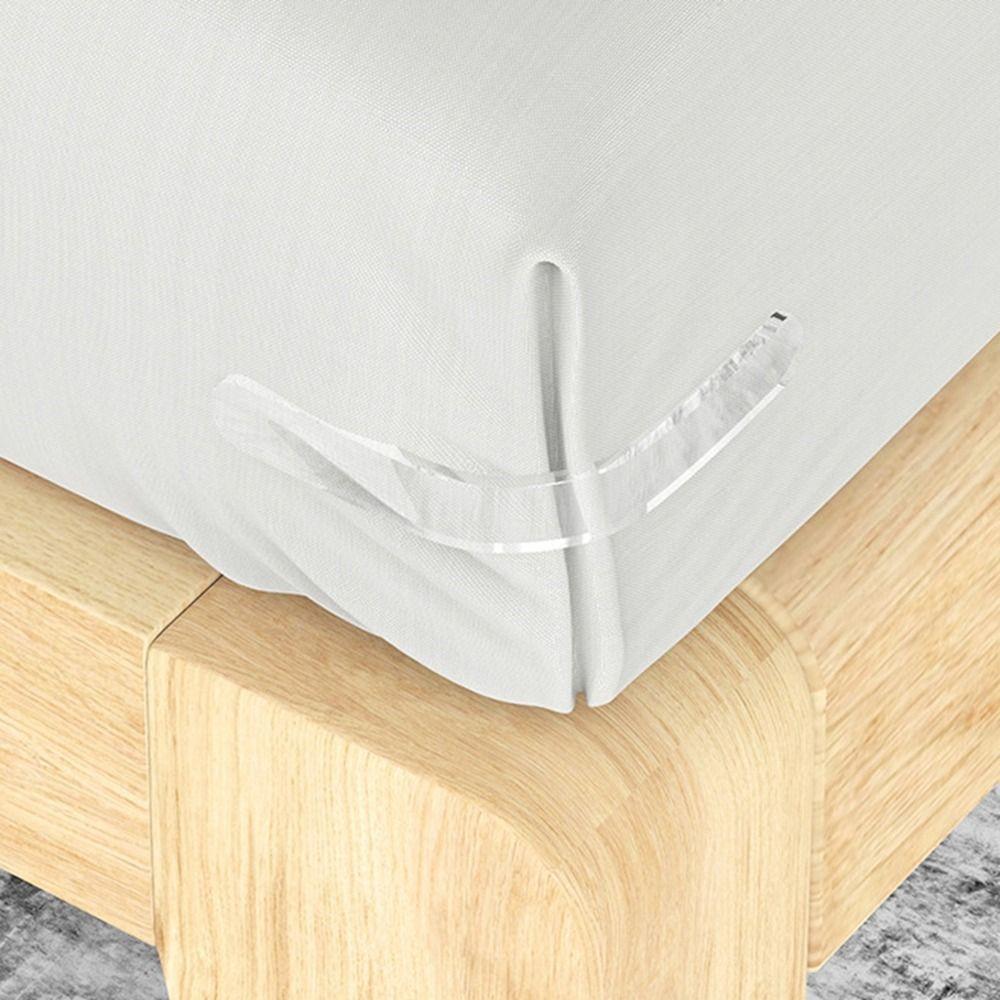 4Pcs Non-Slip Invisible Quilt Sheet Holder Plastic Bed Cover Fastener Bed Sheet Grippers  Bedroom