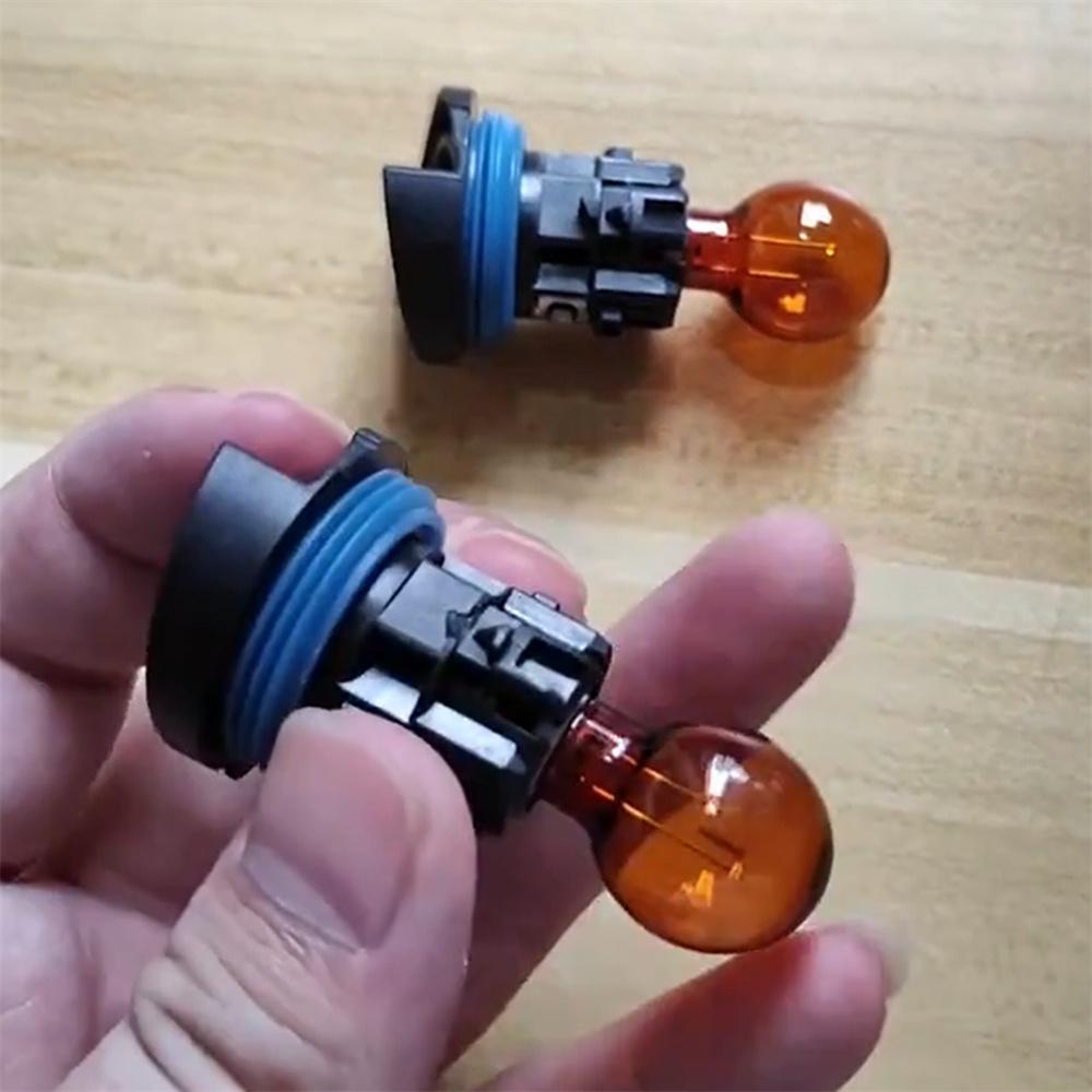 2pcs Turn Signal Lights Amber Lamp 12V/24W PH24WY For Citroen C5 Peugeot 3008 5008