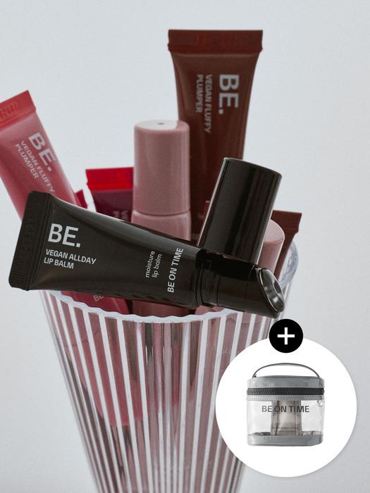 BE ON TIME [Black Edition Kit] Keyring Plumper + Mini Lip Balm (+Picky Pouch)