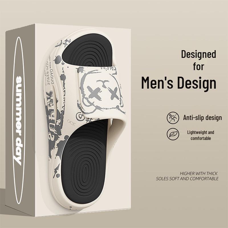 Men's Non-Slip EVA Summer Indoor/Outdoor Slippers - Cool and Comfortable for Home or Beach