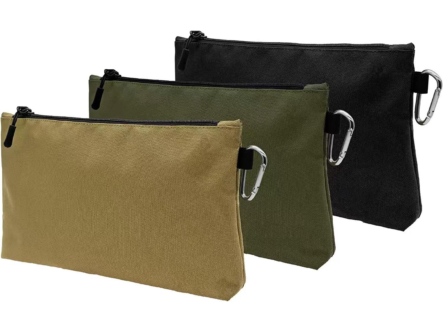 

Multi-Purpose Zipper Pouch: Gadget, Cosmetic, and Stationery Organizer Black 210D 3L 5KG 600D 30.48cm