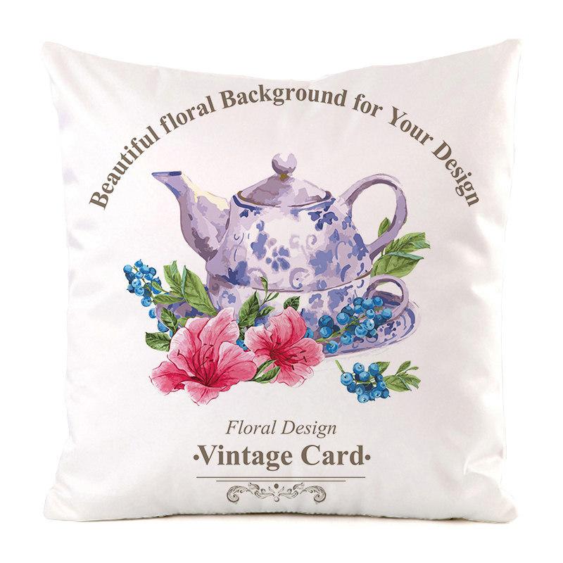 Home Decor Colorful Patterns: Happy Summer Time Pillows Pattern Cushion Cover Suitable for Sofa Bedroom Car Pillow Cover