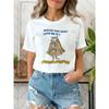 Cute Clothing Fun Cat T-Shirt Top Fashion Round Neck T-Shirt Printed O-Neck Loose T-Shirt Printed New Women's Short Sleeves.