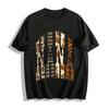Halloween Pumpkin Leopard Plaid NANA Print Casual Top Pure Cotton T-shirt