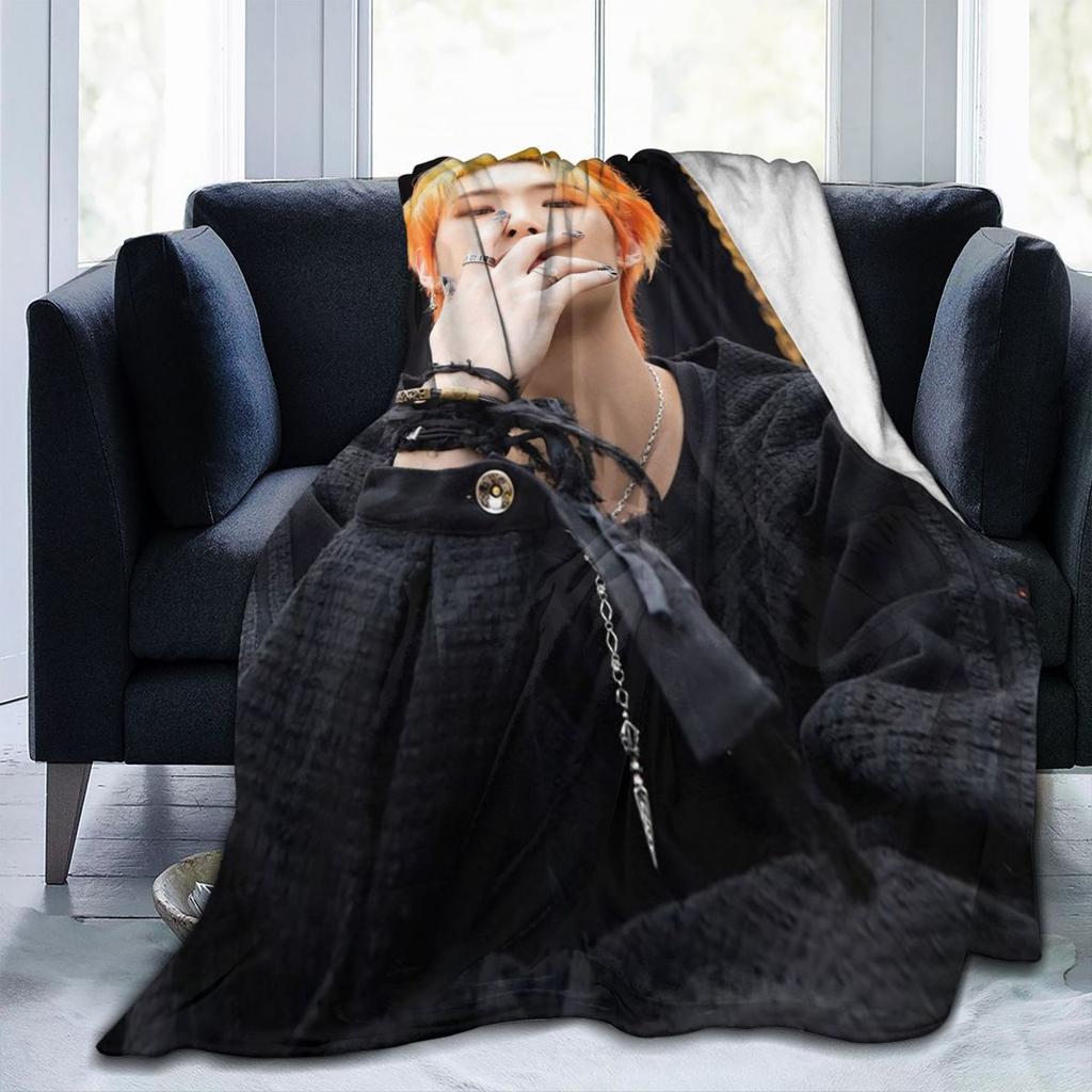 Mingi Ateez - Spin Off From The Witness Halazia Blankets Flannel Sofa Throw Blanket Warm for Home Bedroom Throws Bedspread