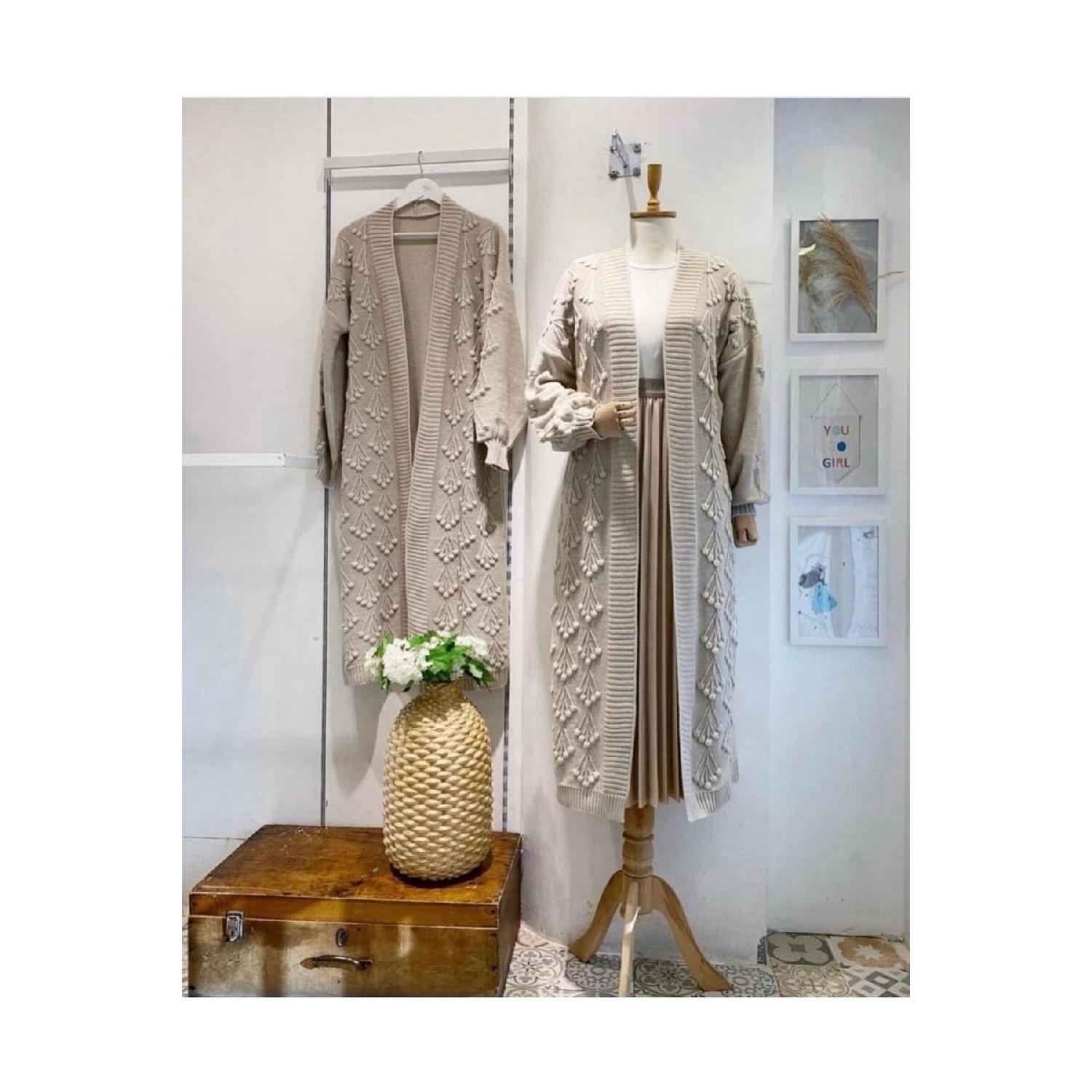 

Трикотаж Длинный кардиган Standart розовый