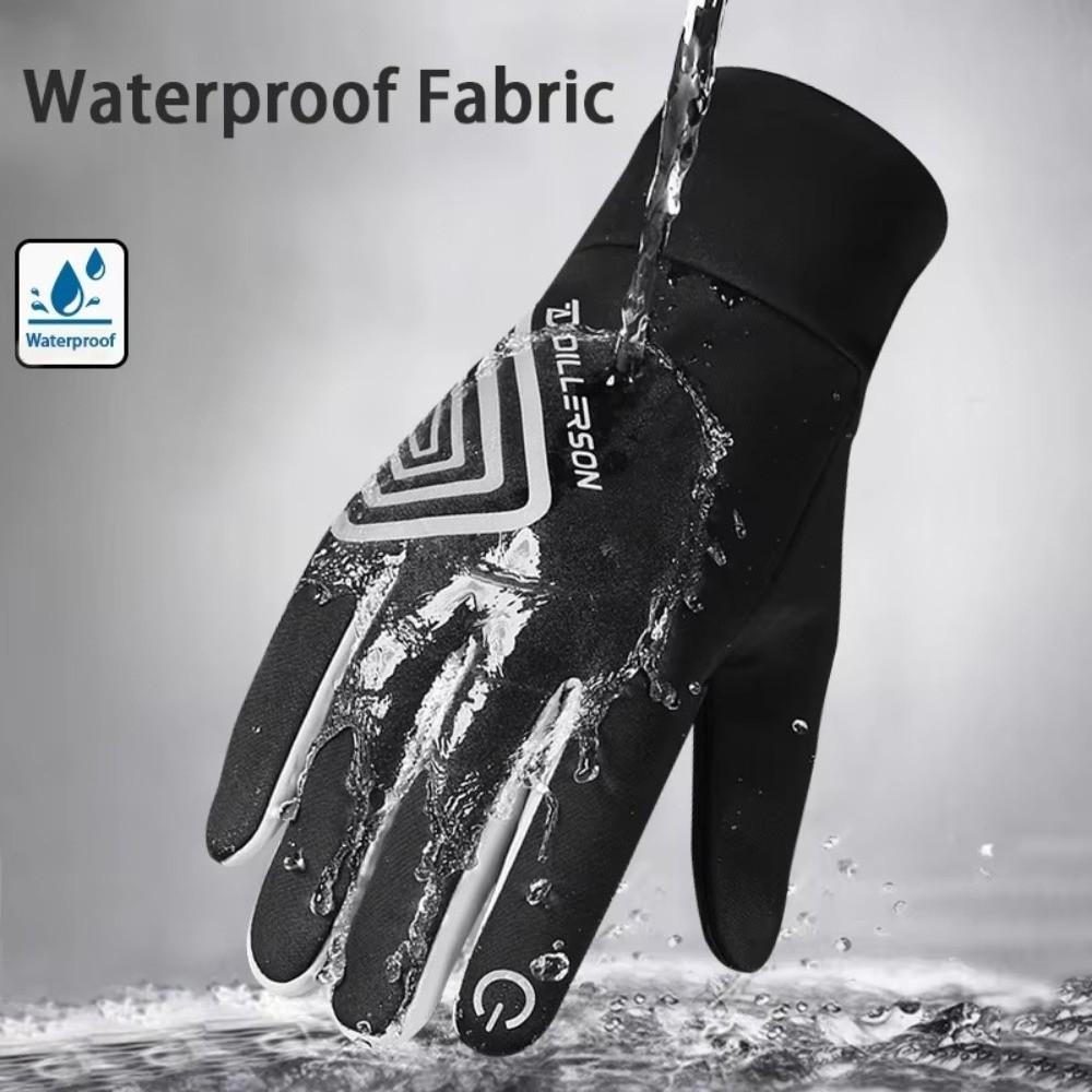 Anti Slip Touch Screen Gloves Waterproof Warm Gloves New Winter Bicycle Gloves  Autumn Winter