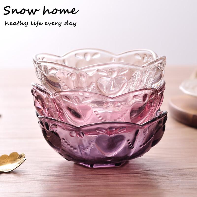 Elegant Glass Dessert & Snack Bowl Set