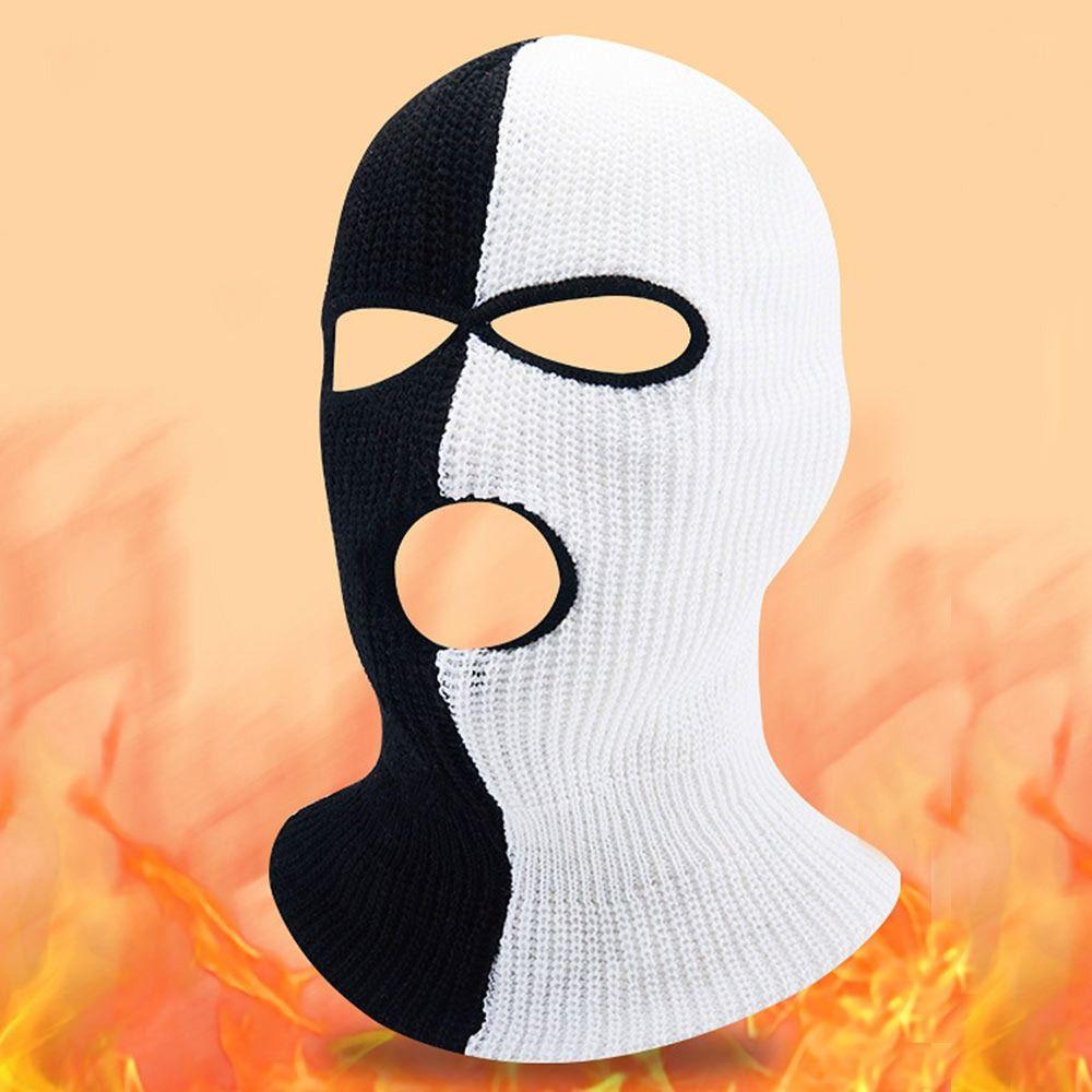 3 Hole Balaclava Warm Motorcycle Helmet Winter Ski Mask Unisex