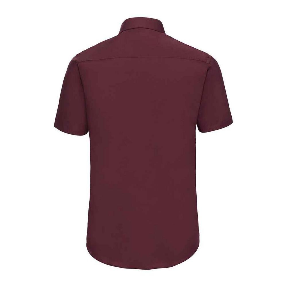 Russell Collection Mens Stretch Fitted Shirt