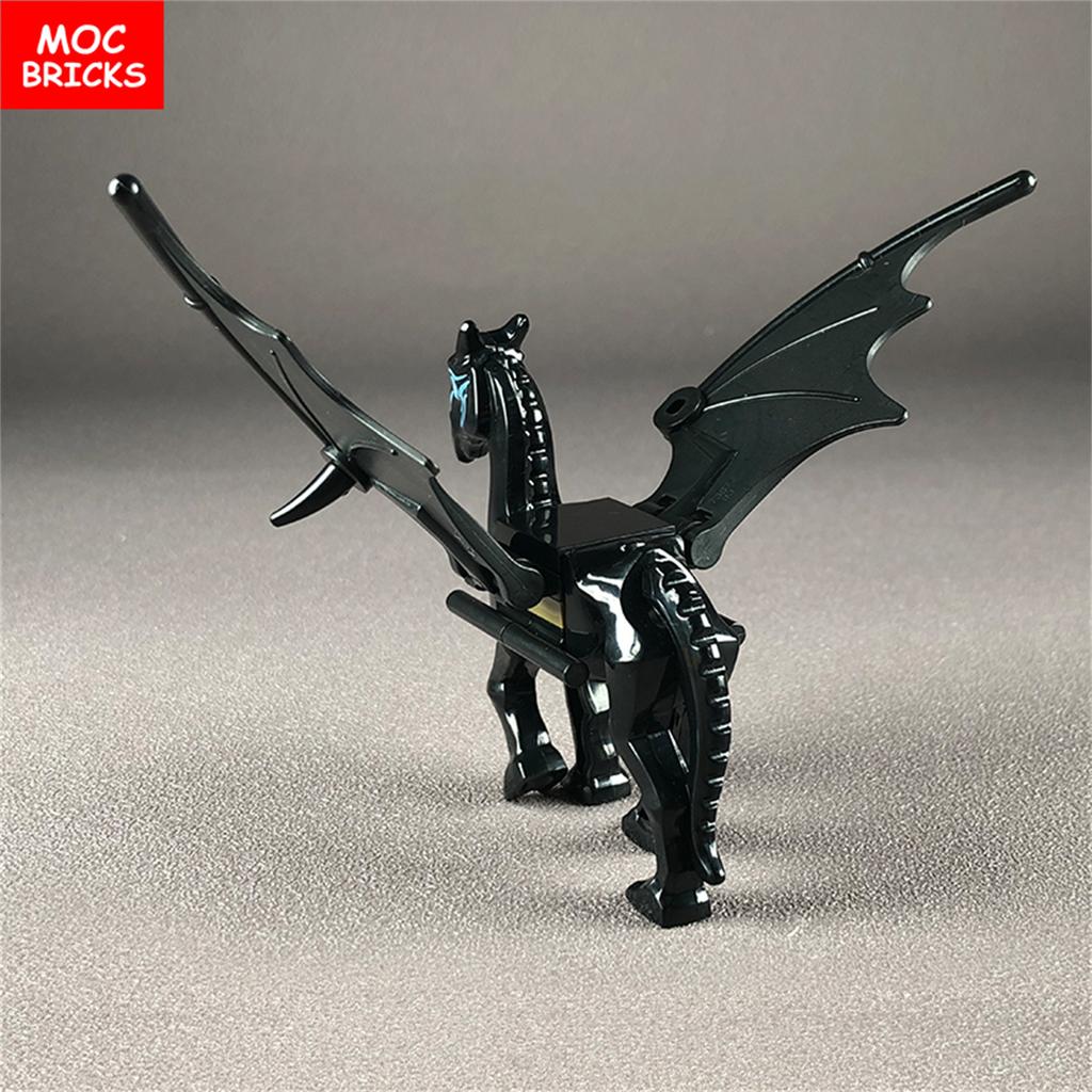 MOC Bricks Military War Medieval Skeleton Horse Animal Action Figures Building Blocks Educational Toys For Children Gifts