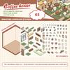 Kawaii Kapibala 3D Landscaping Stickers Cartoon Miniature Scene Visual Stacking Stickers Christmas Gift For Gift