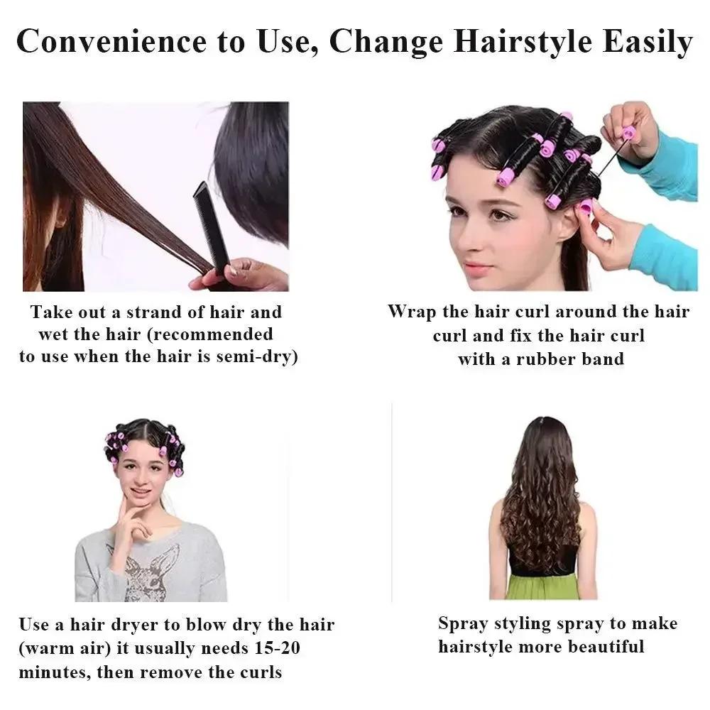 10pcs Hair Curlers Perm Rods Heatless Short Cold Wave Rods Hair Curler Perming Rods Hair Curling Rollers Curling Hair Rollers