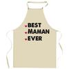 Kitchen Apron - GRANDMA Best Ever - Breton Print - Durable Cotton - Washable 40°C