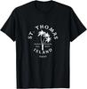 Retro Cool St. Thomas USVI Beach Palm Tree Novelty Souvenir T-Shirt