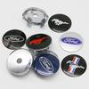 Car Sticker 4Pcs 60mm Car Wheel Center Hub Cap For Ford Focus 2 3 MK3 MK4 Fiesta Kuga Explorer Mondeo Rim Cover Stickers Auto Ac
