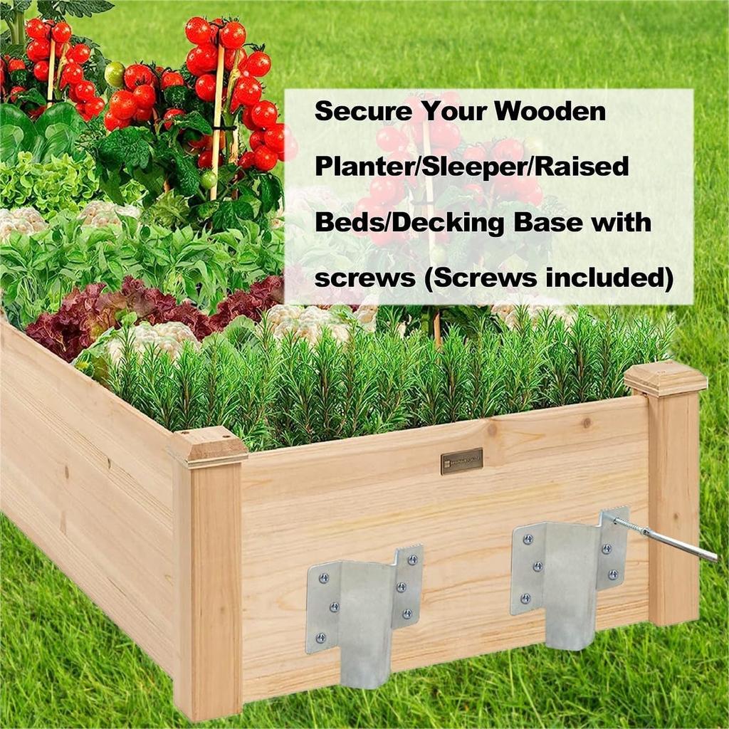 Metal Sleeper Stake Landscap Edging Anchoring Spikes Fixing Pegs for Driveway Path Railway Edging Garden Decor Fixing Brackets