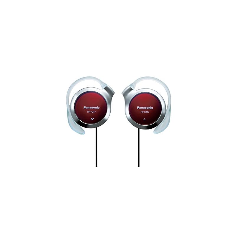 Panasonic Clip Headphones, Red, RP-HZ47-R