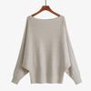 2022 for autumn and winter women's sweaters one-neck twist batman loose plus size long-sleeved jumper