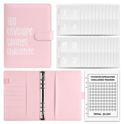 100-Day Money-Saving Challenge Binder: Cash Envelope Budget Organizer