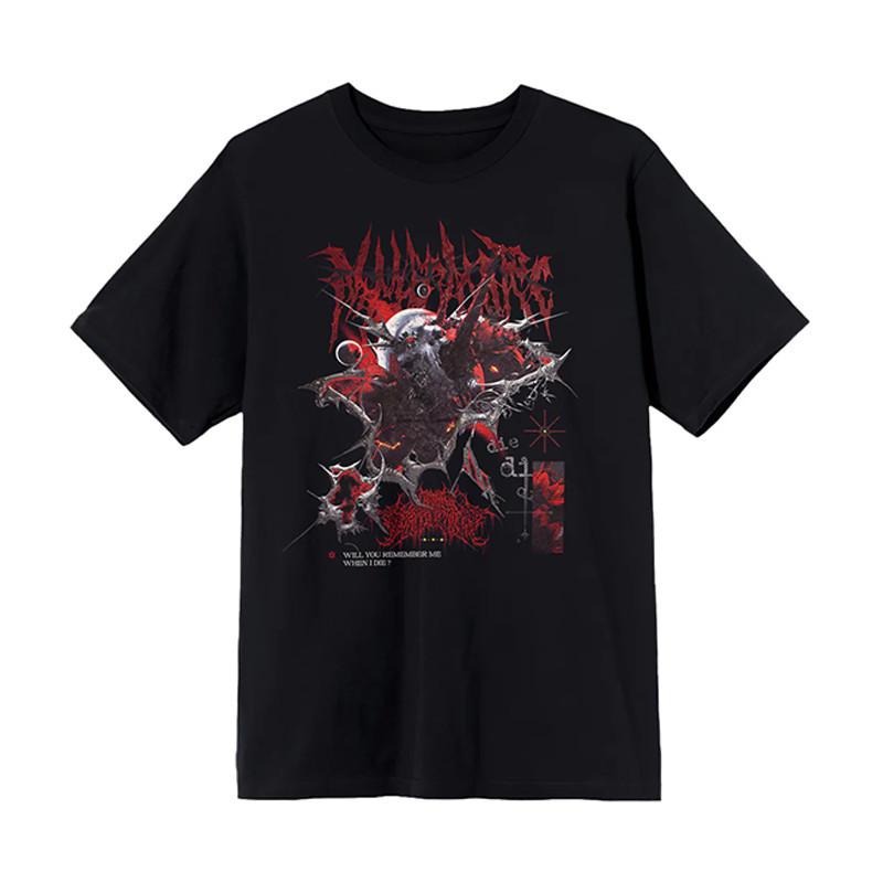 Destroying Middle Band Dark Core Metal Rock American Loose Mens and Womens TShirt