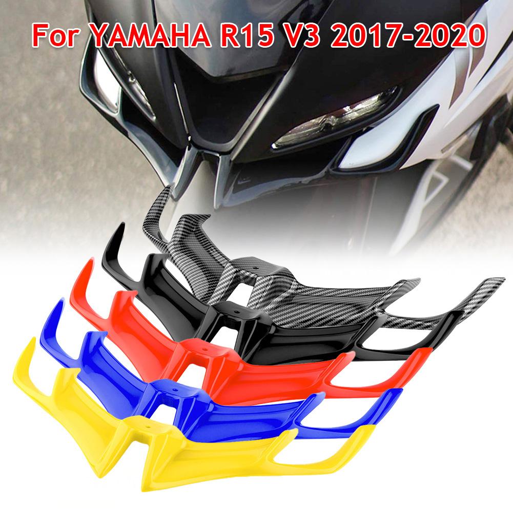 Motorcycle Front Fairing Winglet Wing Cover Trim for YAMAHA R15 V3 2017 2018 2019 2020 Shark Fin Beak Motorcycle Accessories