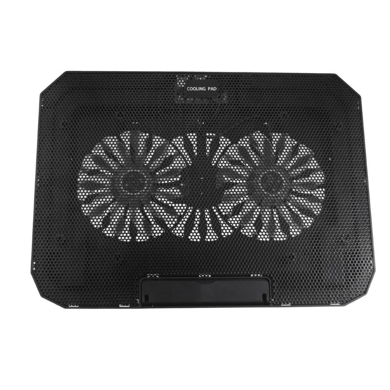 Adjustable Laptop Cooling Stand Double Quiet Fan Durability Detachable Phone Holder Ergonomic Computer Cooling Stand 1