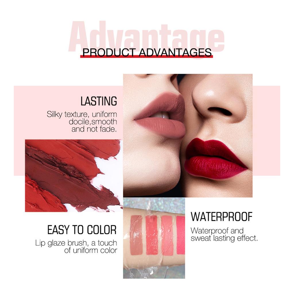 2-in-1 Lipstick & Gloss Hybrid with Matte Finish | All-Day Festival Makeup for Casual, Work & Celebration