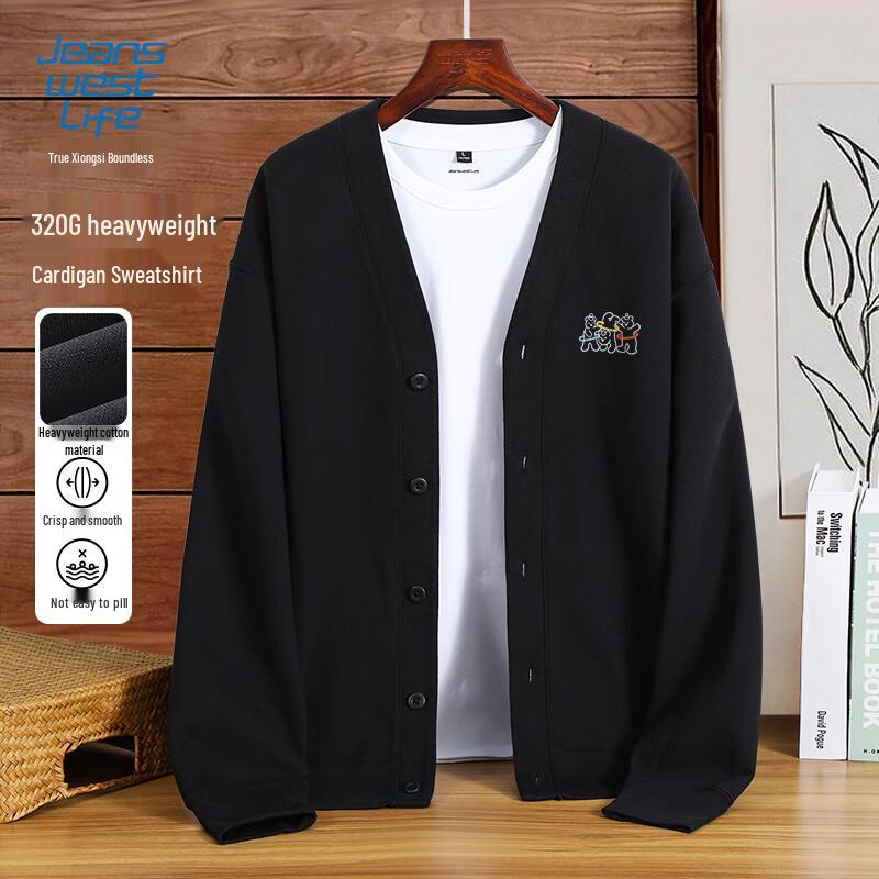 

JEANSWEST LIFE Men s Dancing Bear V-Neck Knit Cardigan M