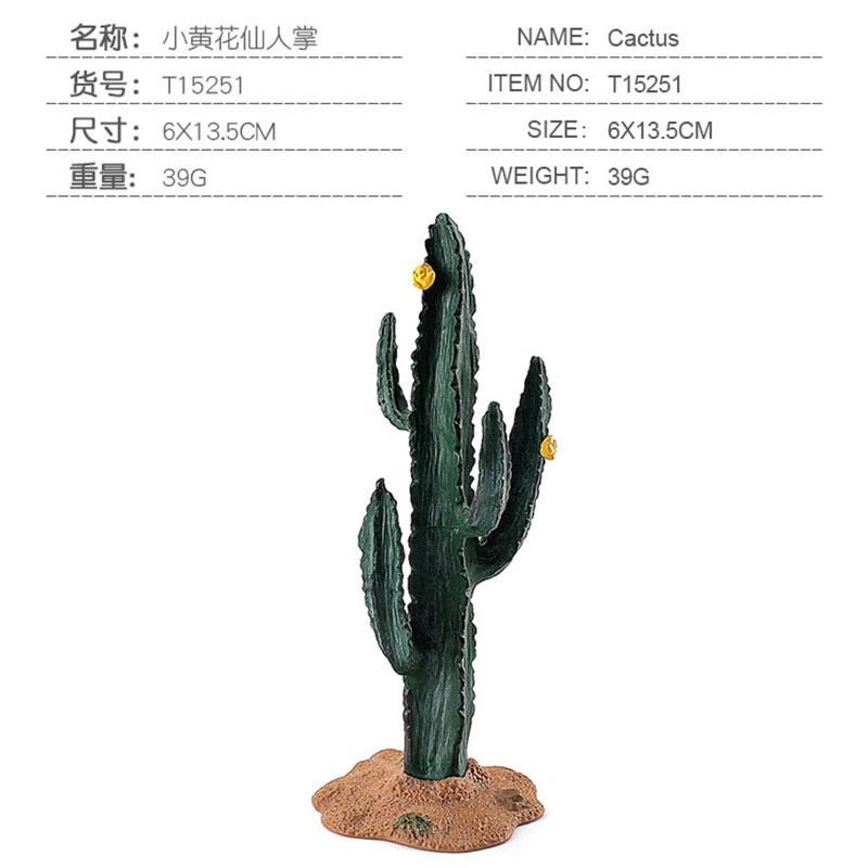 Realistic Pvc Animal Model Scene Decor Tropical Desert Trees Cactus And Baobab Tree Set