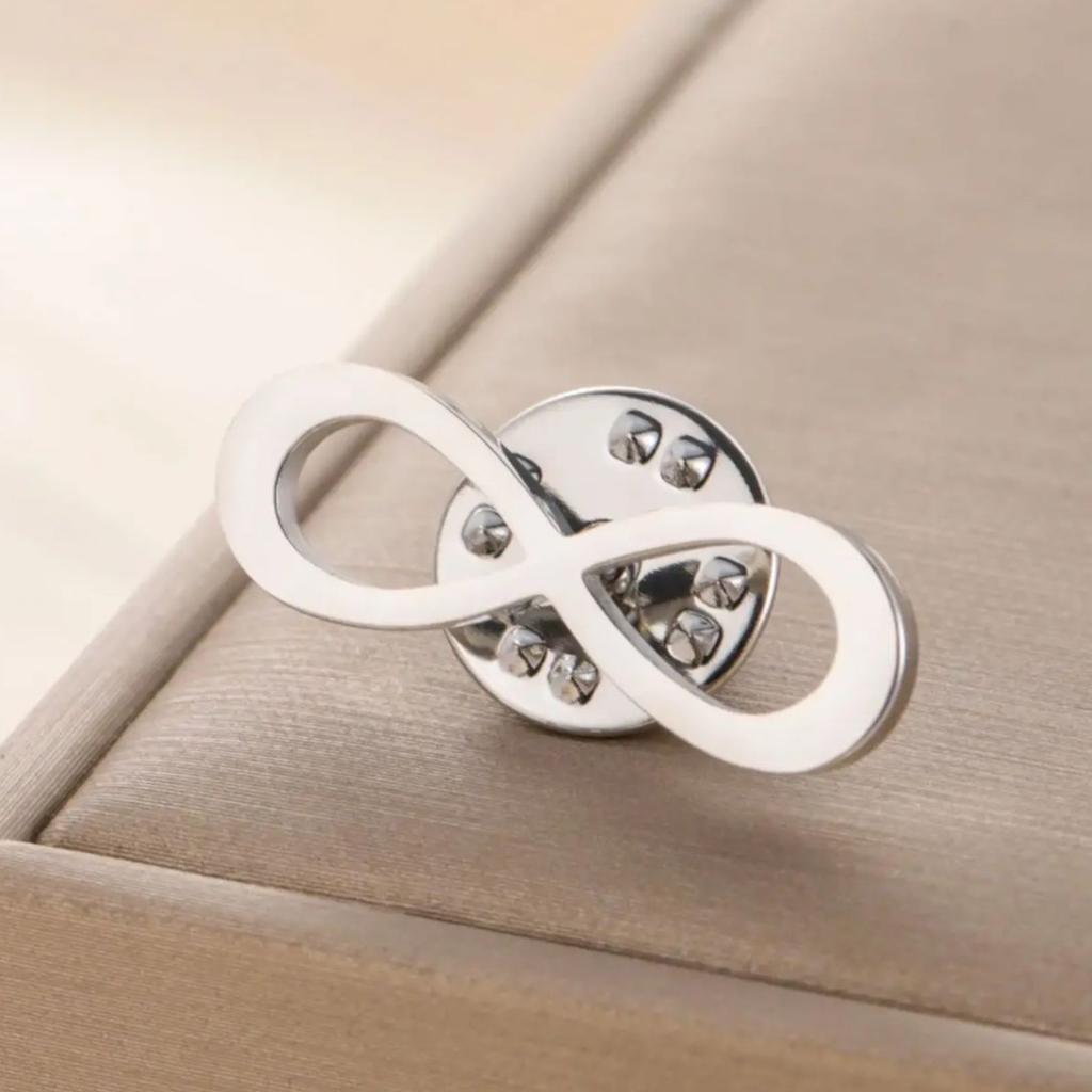 Teamer Infinity Symbol Endless Brooch Stainless Steel Pin Brooch Classic Vintage Clothing Minimalist Jewelry Gift 2026 New