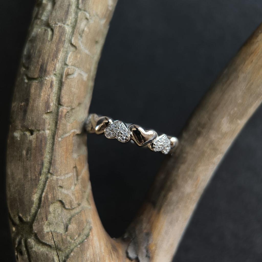 Silver Ring with Cubic Zirconia, Product Weight 3.28 G (2192855)